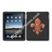 Apple iPad Black Snap-On Cover Faceplate (Fleur-de-Lis)