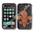 Apple iPhone 3G/3GS Black Swarovski Cover (Fleur-de-Lis)