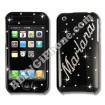 Apple iPhone 3G/3GS Black Swarovski Cover (Name)